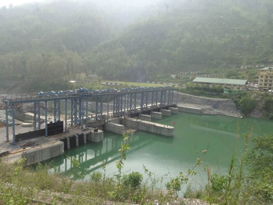 The dam in Jorethang