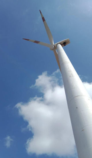 Picture of 4.5 MW wind power project of PCI Limited at Gujarat, India